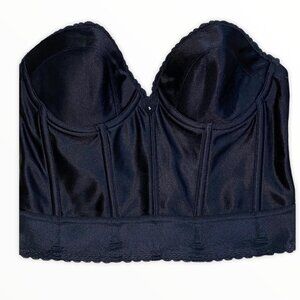 Exclusively Yours by Subtract Black Corset Longline Push Up Bra 38B #7894